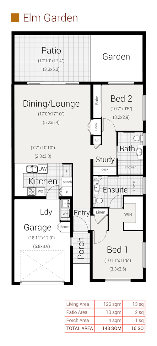 Generic Floorplan - Elm Garden - September 2018