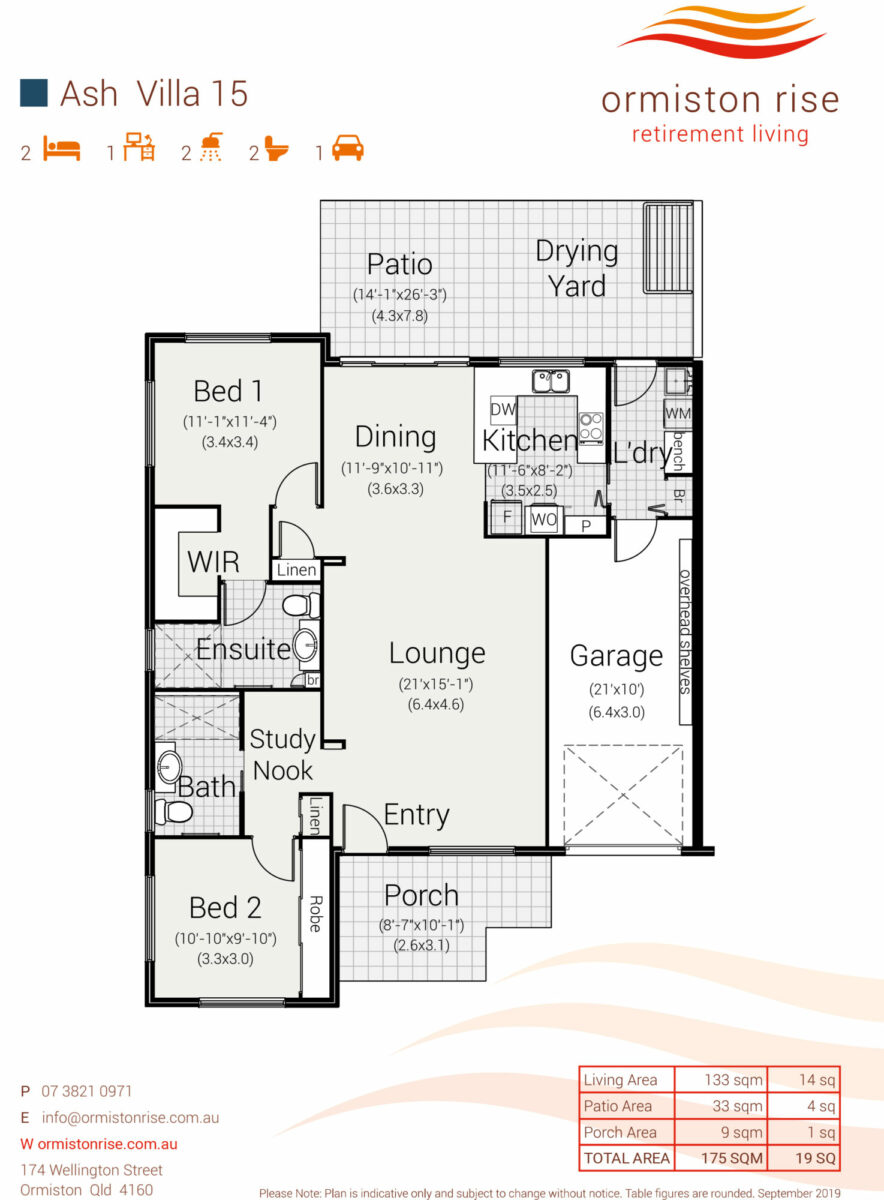 Generic Floorplan - Elm Garden - September 2018